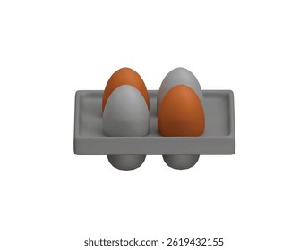  ícone ovo renderização de ilustração 3d
