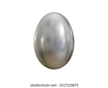 Egg icon 3d render illustration