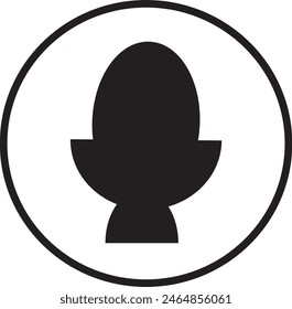 Egg icon art design eps 10