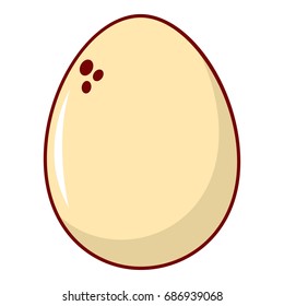 Egg icon. Cartoon illustration of egg vector icon for web design