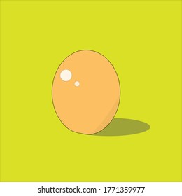 Icono de huevo, huevo de pollo, estilo de ilustración vectorial