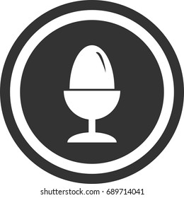 Egg icon ,circle sign design