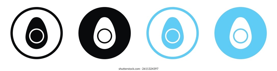 Egg icon collection. vector illustration set
