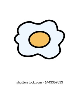 egg icon color illustration vector