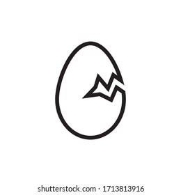 Egg icon design isolated on white background. vector illustration