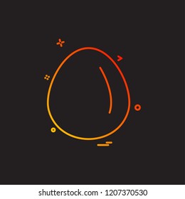 Egg icon design vector 