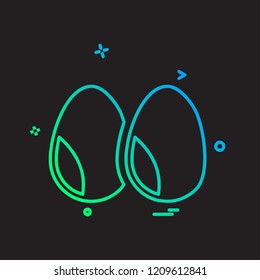 Egg icon design vector