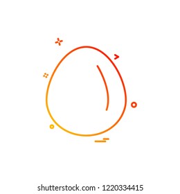 Egg icon design vector 