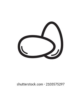 diseño de iconos de huevo plantillas vectoriales blancas en el fondo