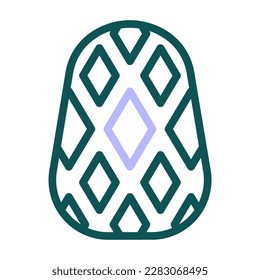 egg icon duocolor green purple colour easter illustration vector element and symbol perfect. Icon sign from modern collection for web.