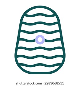 egg icon duocolor green purple colour easter illustration vector element and symbol perfect. Icon sign from modern collection for web.