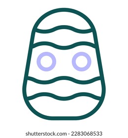 egg icon duocolor green purple colour easter illustration vector element and symbol perfect. Icon sign from modern collection for web.