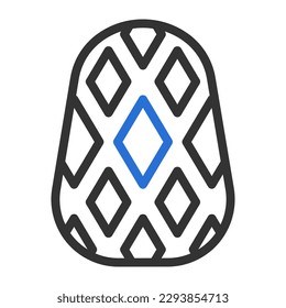 egg icon duocolor grey blue colour easter illustration vector element and symbol perfect. Icon sign from modern collection for web.