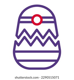 egg icon duocolor red purple colour easter illustration vector element and symbol perfect. Icon sign from modern collection for web.