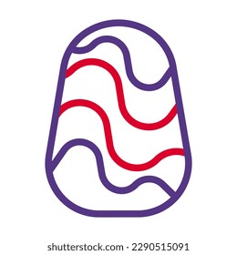 egg icon duocolor red purple colour easter illustration vector element and symbol perfect. Icon sign from modern collection for web.