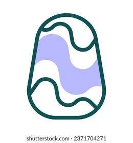 Egg icon duotone green purple colour easter illustration vector element and symbol perfect.