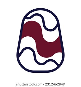 Egg icon duotone maroon navy colour easter illustration vector element and symbol perfect.
