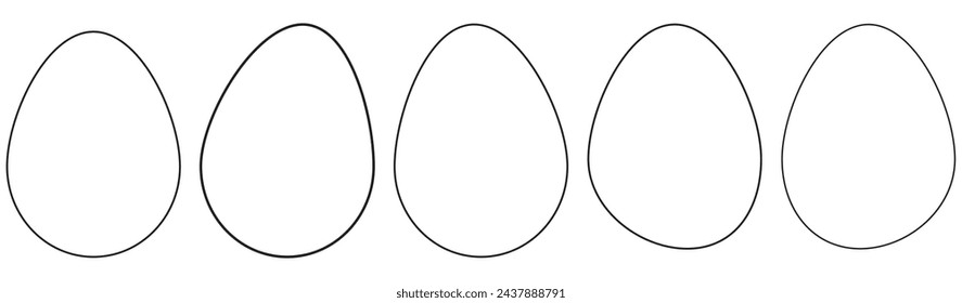 Egg icon. Easter eggs icons. Happy Easter day festival. Vector illustration. Happy Easter