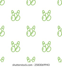 Egg icon. Easter seamless vector pattern background with eggs.