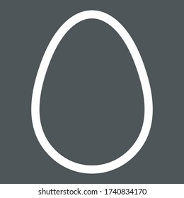Egg icon easter symbol quality vector illustration cut