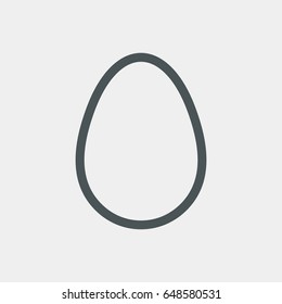 Egg icon easter symbol quality vector illustration cut