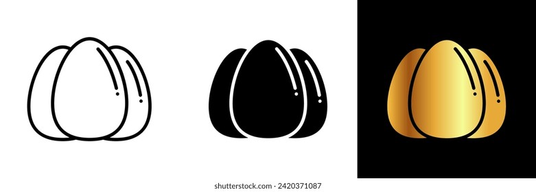 The Egg Icon embodies simplicity and purity, capturing the essence of a fundamental and versatile culinary element.