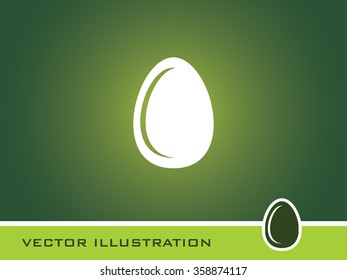 Egg Icon. Eps-10.