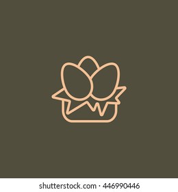 Egg icon Flat. 
