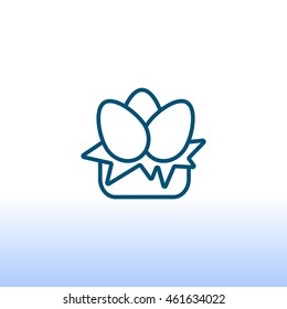  Egg icon Flat. 