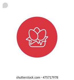  Egg icon Flat. 