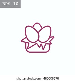  Egg icon Flat. 