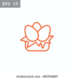  Egg icon Flat. 