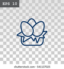  Egg icon Flat. 