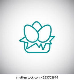  Egg icon Flat. 