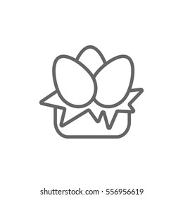  Egg icon Flat. 