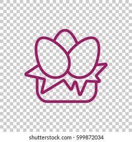  Egg icon Flat. 