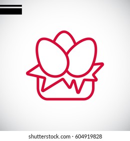  Egg icon Flat. 