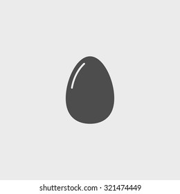 Egg Icon. Flat design style eps 10