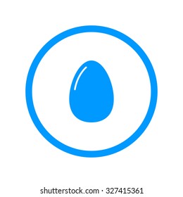 Egg Icon. Flat design style eps 10