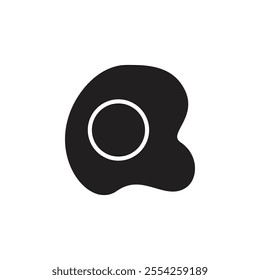 Egg icon Flat line illustration