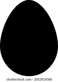 Egg icon with flat style. Isolated vector egg icon illustrations, simple style.