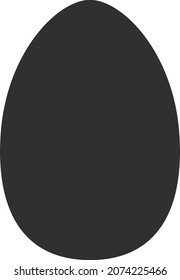 Egg icon with flat style. Isolated vector egg icon image on a white background.