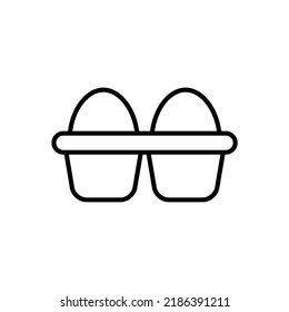 egg icon flat style trendy stylist simple