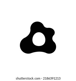 egg icon flat style trendy stylist simple