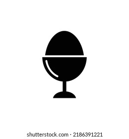 egg icon flat style trendy stylist simple
