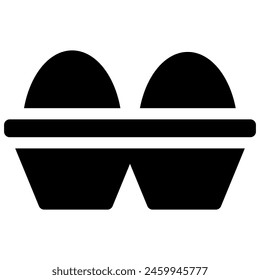 egg icon with glyph style