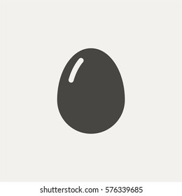 egg icon glyph vector eps