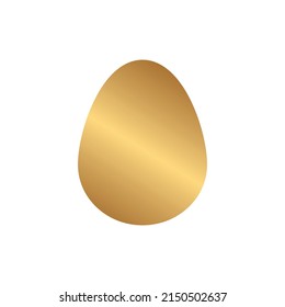 Egg icon with gold gradient