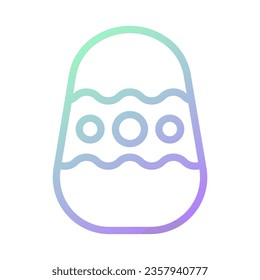 Egg icon gradient green purple colour easter illustration vector element and symbol perfect.
