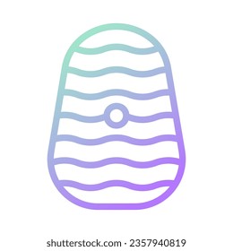 Egg icon gradient green purple colour easter illustration vector element and symbol perfect.